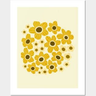 Yellow flower power Posters and Art